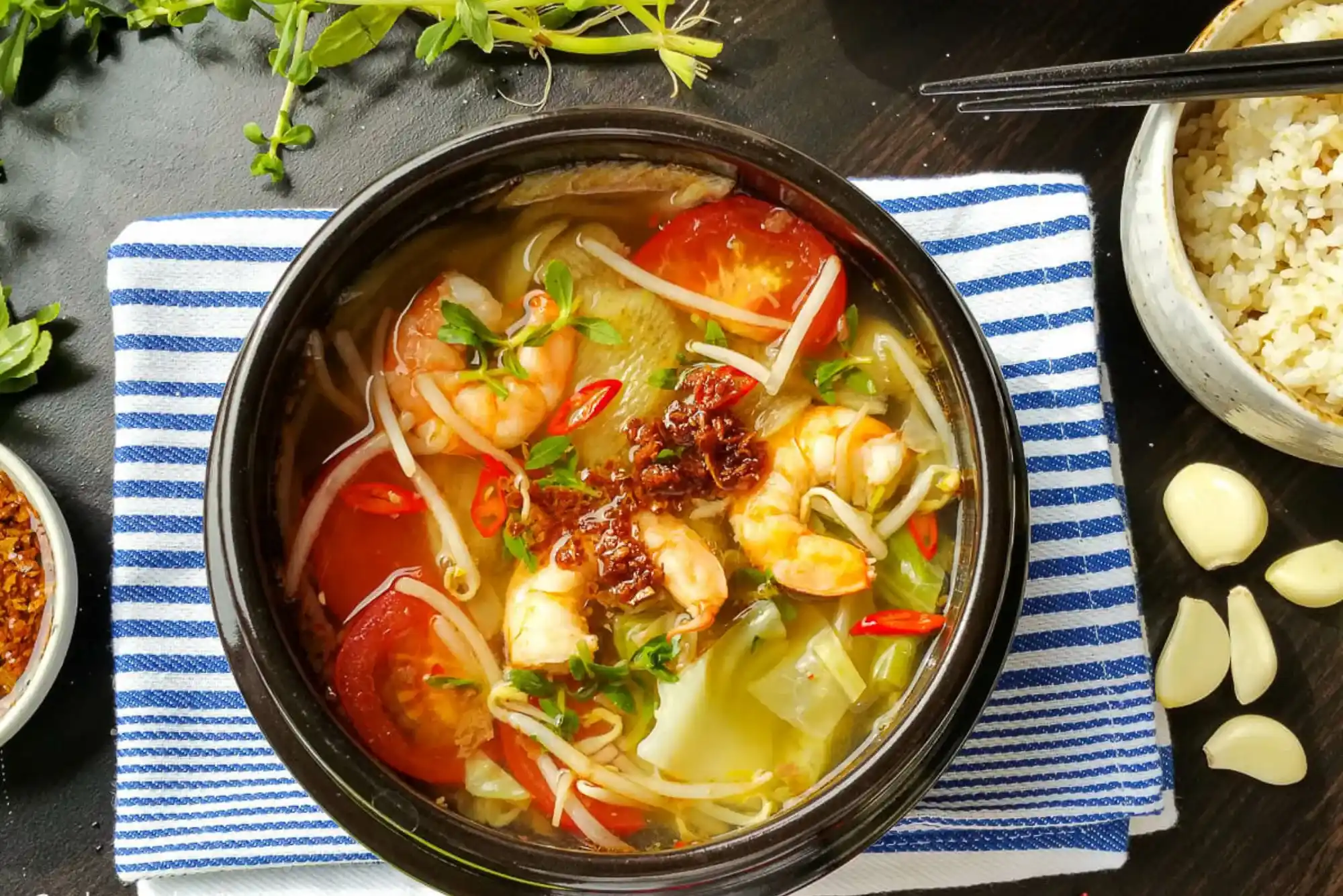 Kennys Hot and Sour Seafood Soup